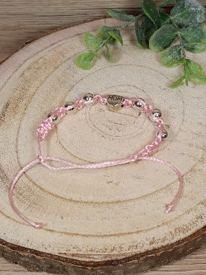 Růžový náramek máma
