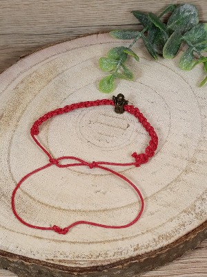 Pletený náramek s andělem