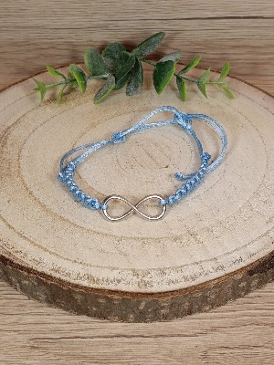 Náramek nekonečno modrý