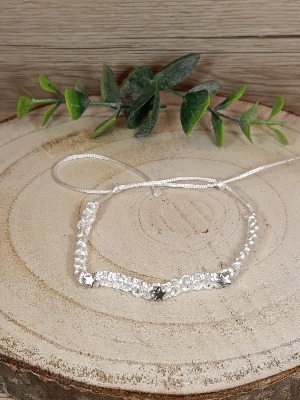 Pletený náramek s hvězdičkami