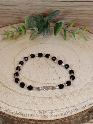 Hematitová stříbrná srdce