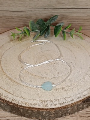 Náramek modré srdce